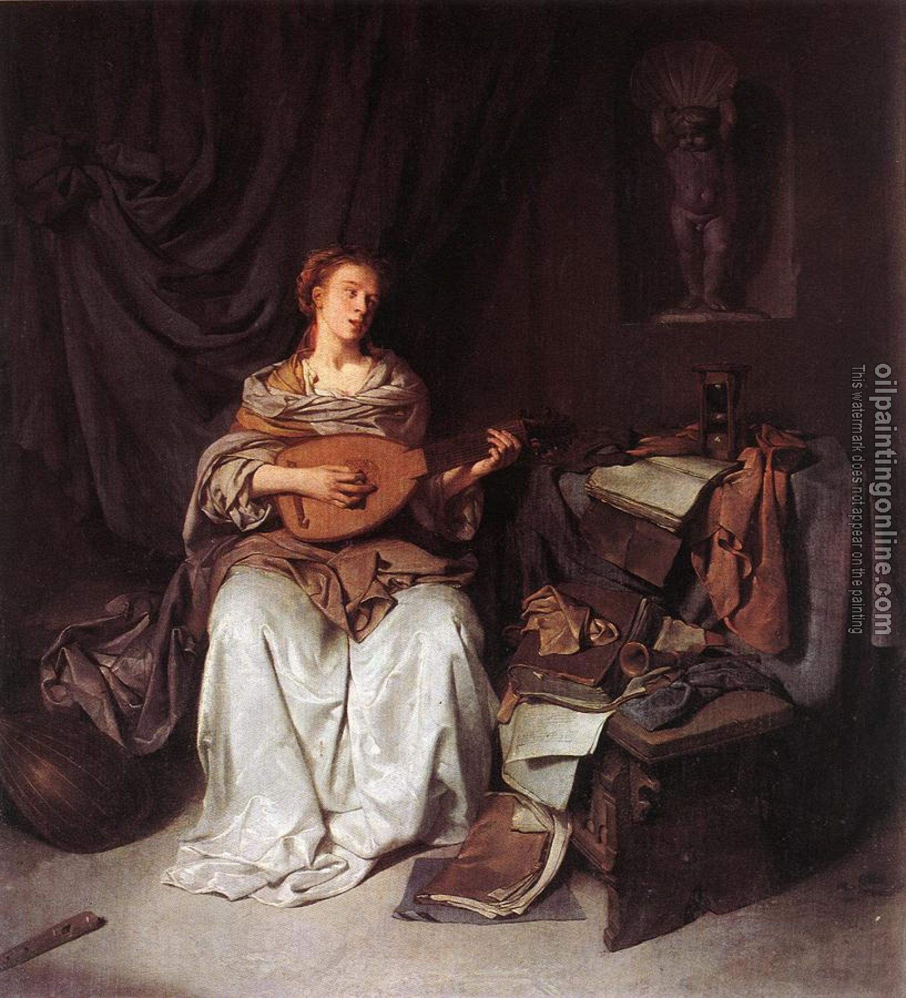 Bega, Cornelis - Woman Playing a Lute